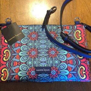 Nanette Lepore beaded crossbody clutch